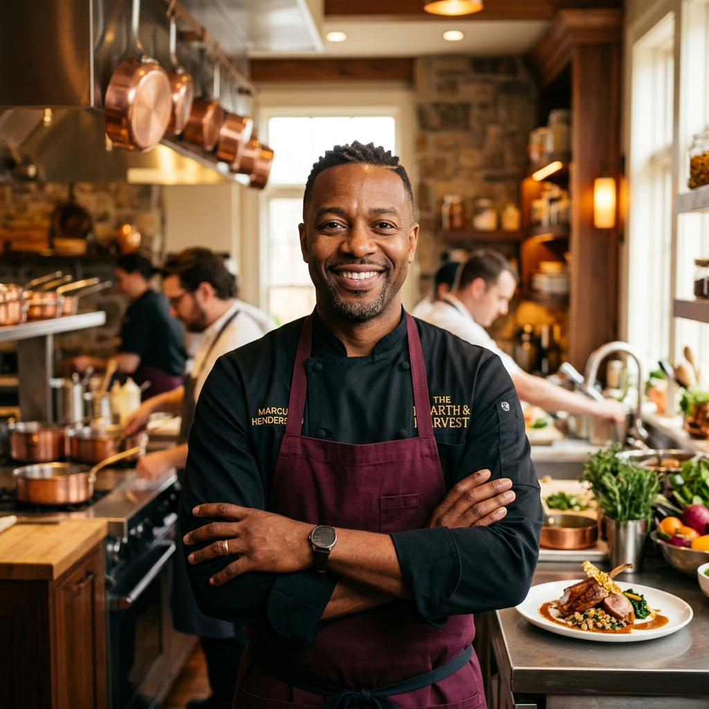 Portrait of Chef Marcus Johnson