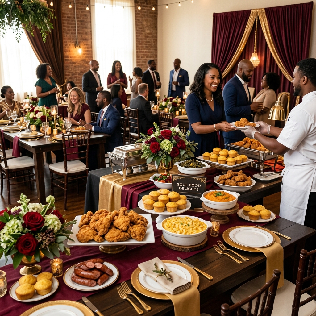 Event buffet setup