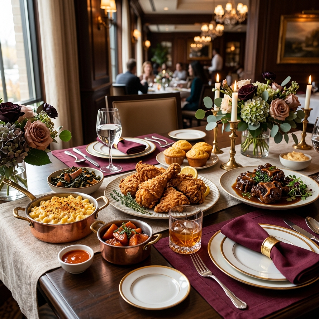 Family style dining table