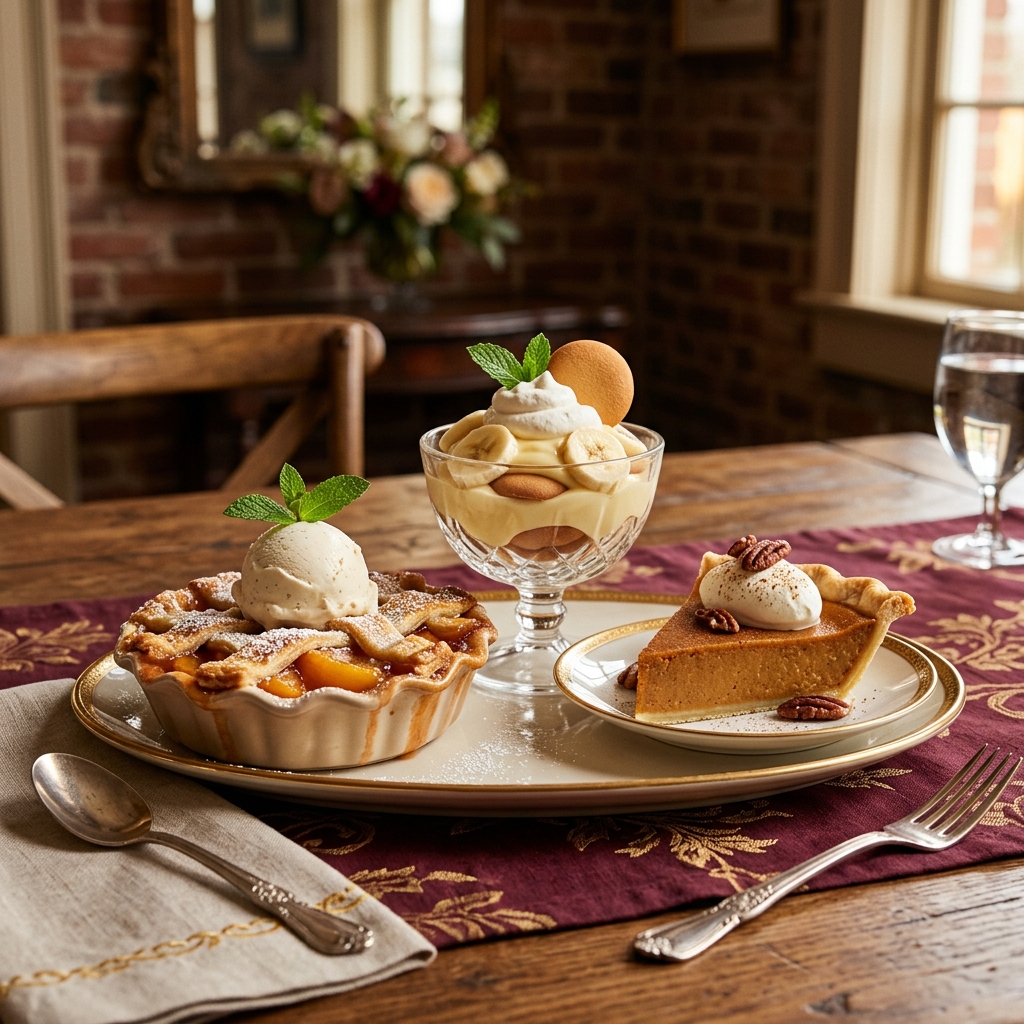 Selection of soul food desserts