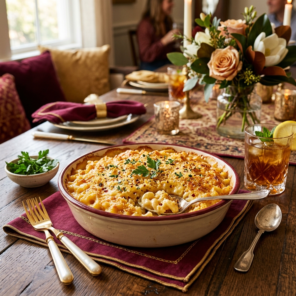 Creamy baked macaroni and cheese